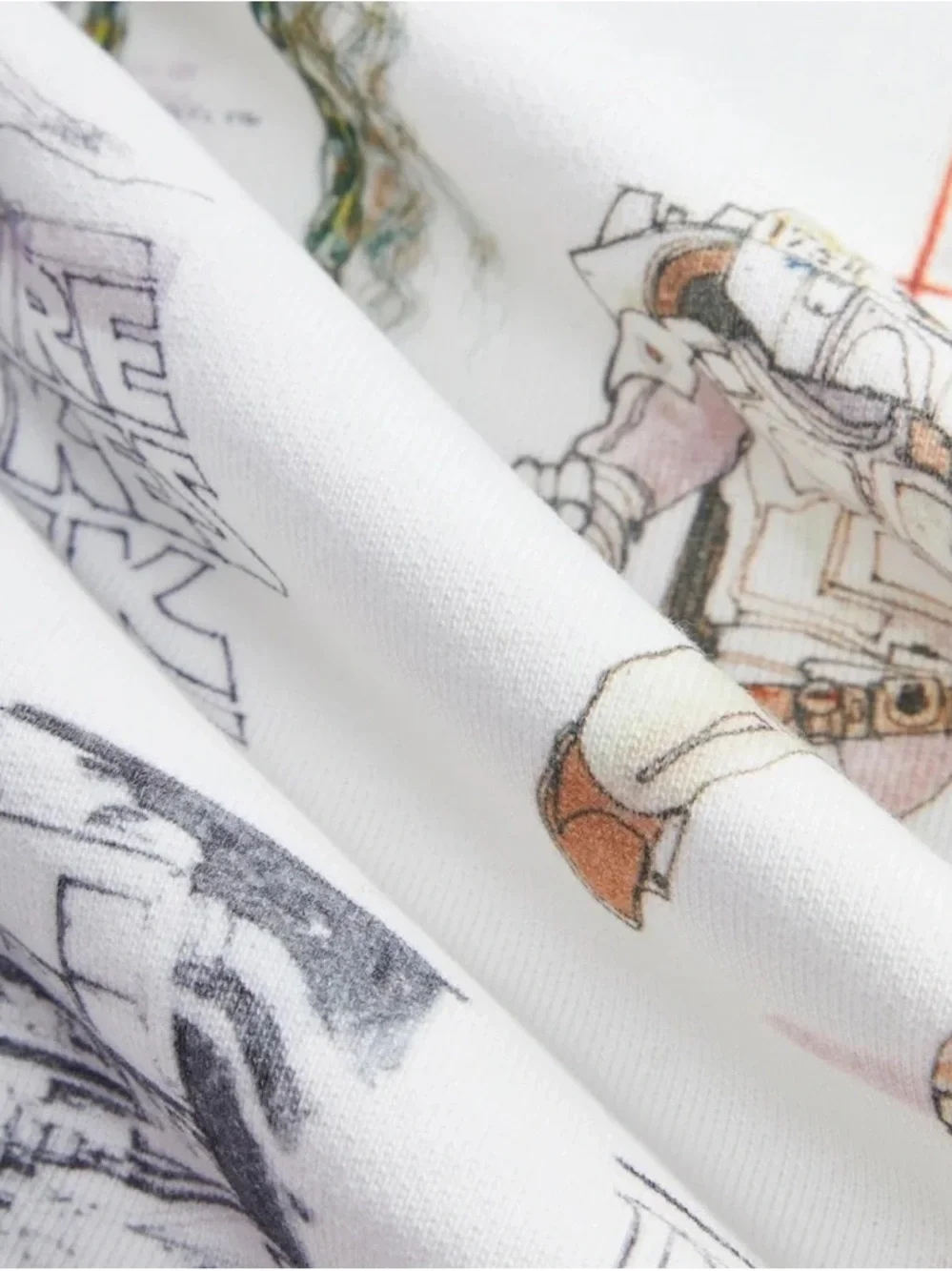 KITH x Star Wars Sketches Hoodie in White Box Logo Drawing Art Sweatshirt